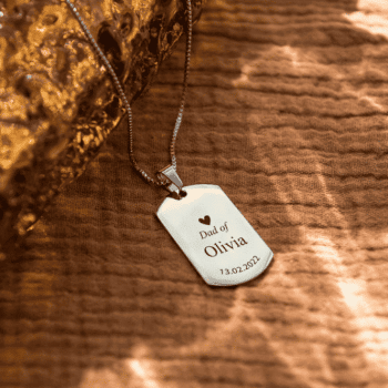 Engraved Tag Dad Of